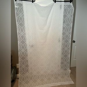 4 Patterned Sheer Curtain Panels